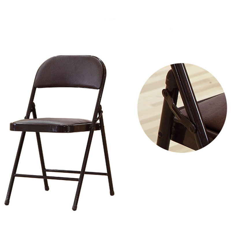 Sedia da ufficio di gestione in pelle moderna sedia da ufficio imbottita senza braccio