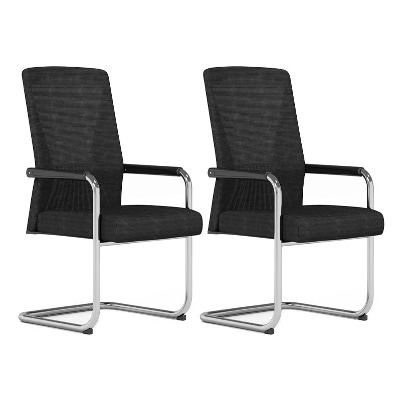 Chaise de bureau à armes fixes contemporaines chaise de bureau de back-office