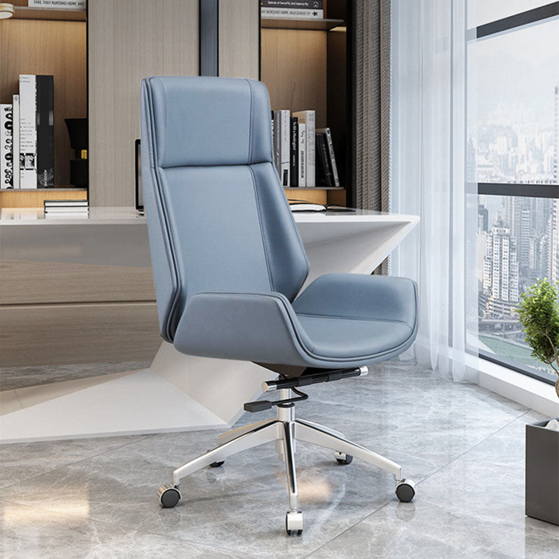 Fixes Waffenstuhl mit hoher zurückhaltender Ergonomic Leder Office Stuhl