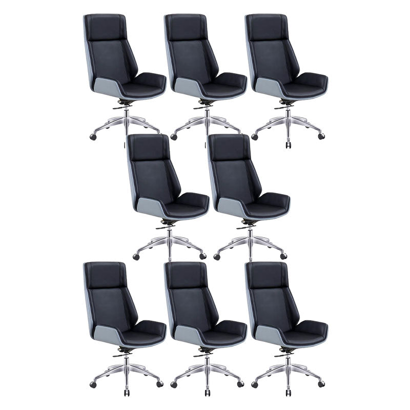 Fixes Waffenstuhl mit hoher zurückhaltender Ergonomic Leder Office Stuhl