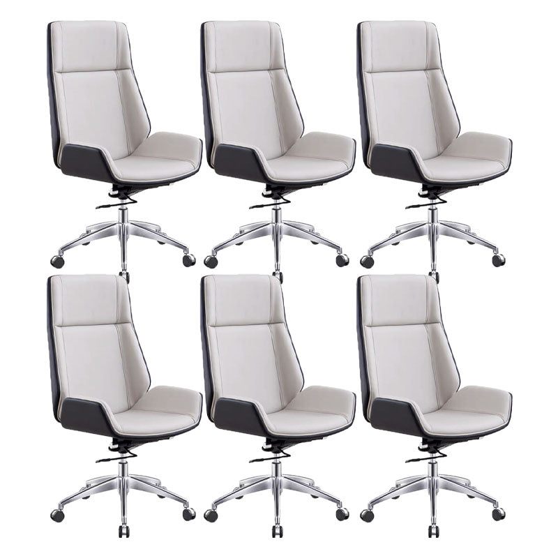 Fixes Waffenstuhl mit hoher zurückhaltender Ergonomic Leder Office Stuhl