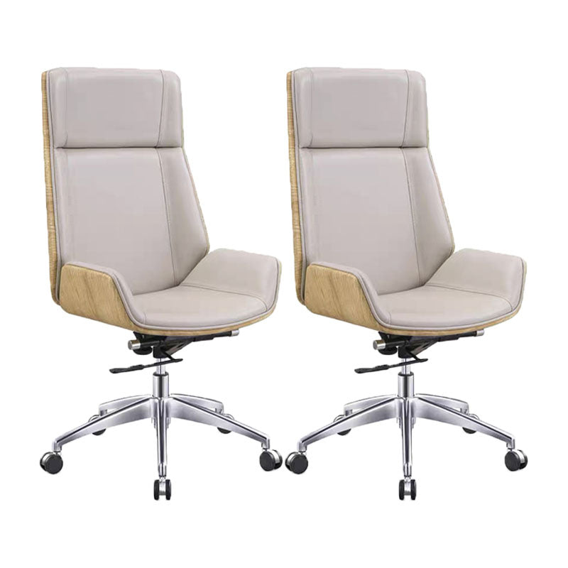 Fixes Waffenstuhl mit hoher zurückhaltender Ergonomic Leder Office Stuhl