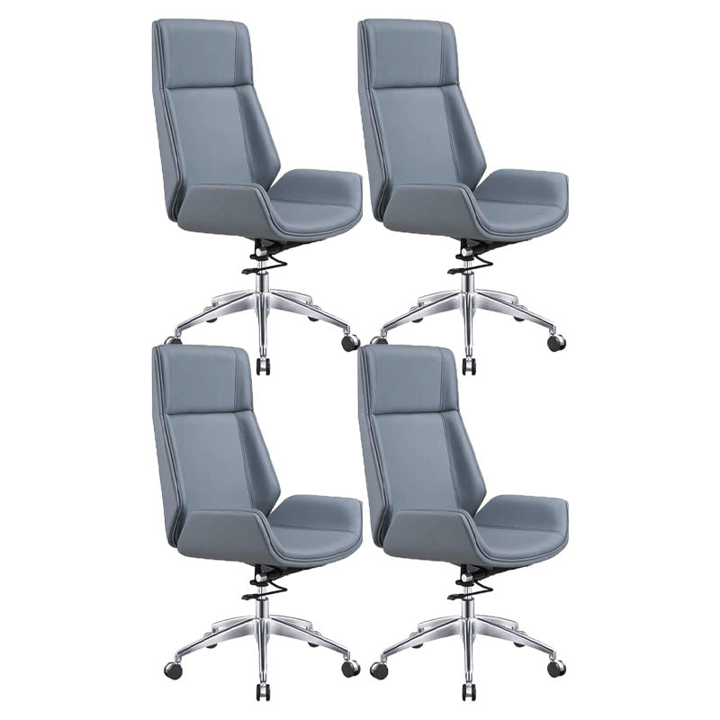 Fixes Waffenstuhl mit hoher zurückhaltender Ergonomic Leder Office Stuhl