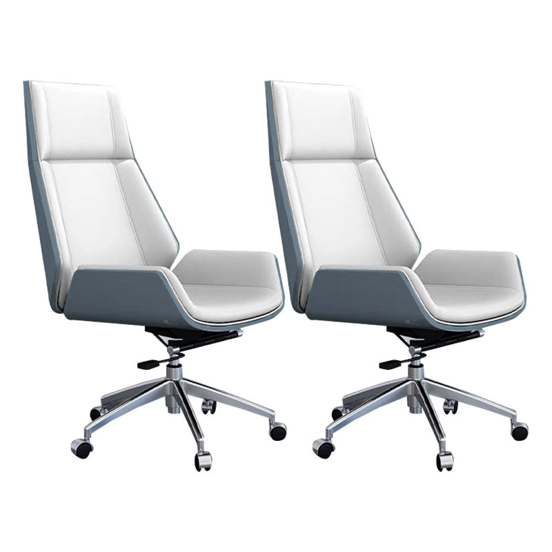 Fixes Waffenstuhl mit hoher zurückhaltender Ergonomic Leder Office Stuhl