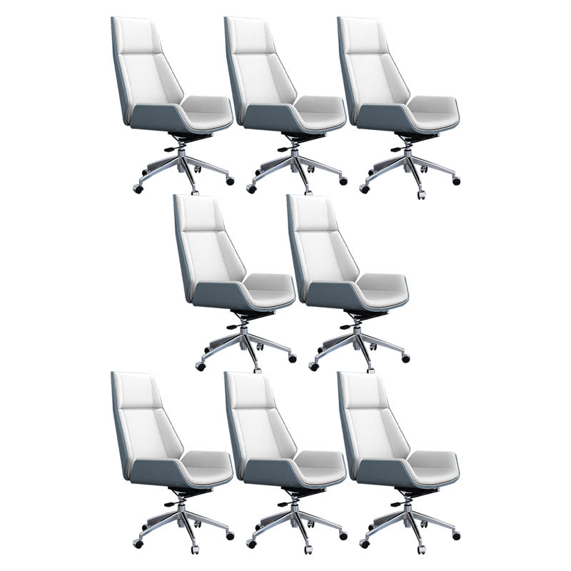 Fixes Waffenstuhl mit hoher zurückhaltender Ergonomic Leder Office Stuhl