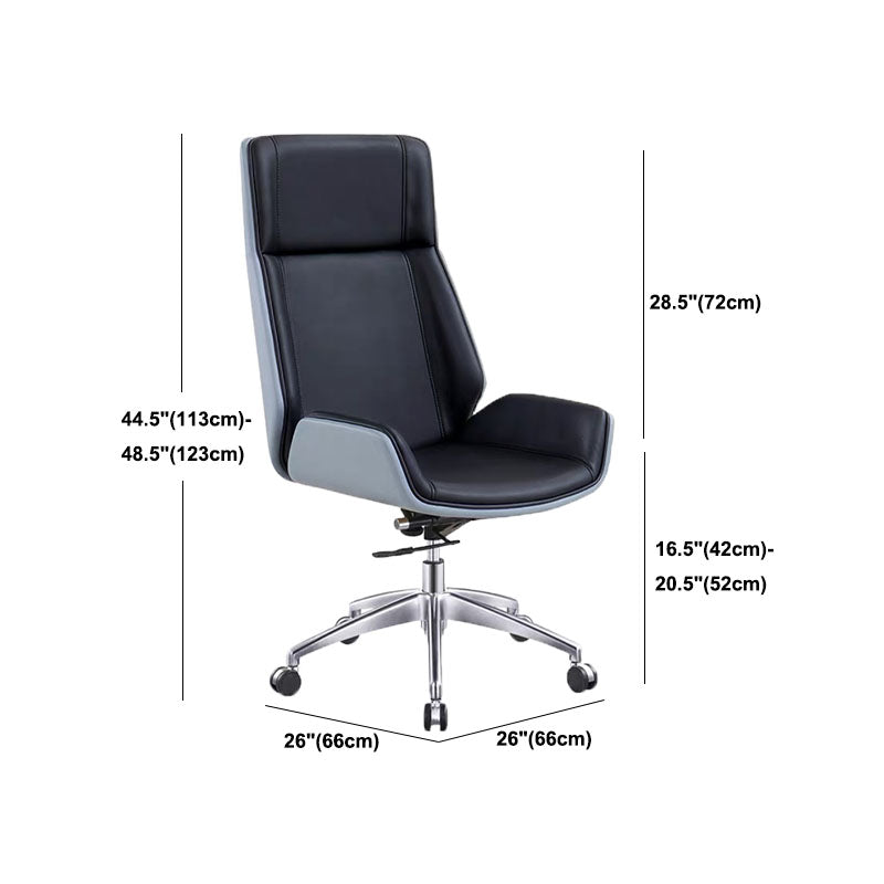 Fixes Waffenstuhl mit hoher zurückhaltender Ergonomic Leder Office Stuhl
