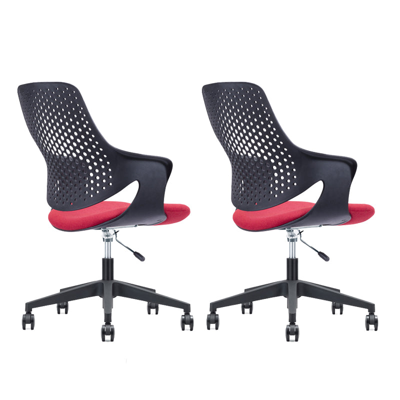 Chaise moderne au milieu du dos ergonomique tâche d'ordinateur chaise de bureau en plastique