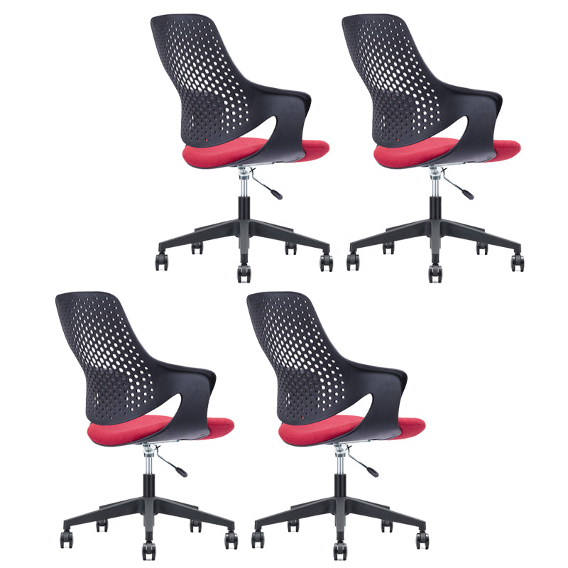 Chaise moderne au milieu du dos ergonomique tâche d'ordinateur chaise de bureau en plastique