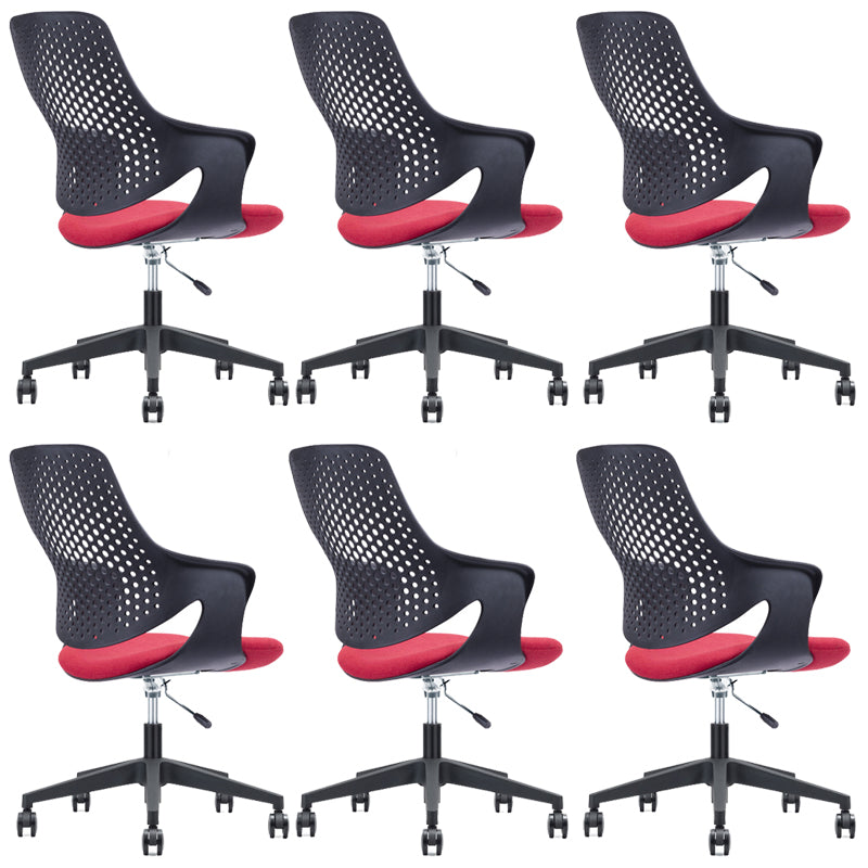 Chaise moderne au milieu du dos ergonomique tâche d'ordinateur chaise de bureau en plastique