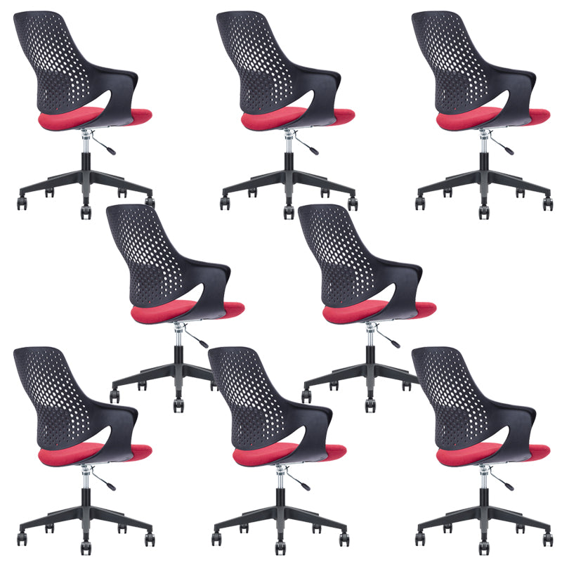 Chaise moderne au milieu du dos ergonomique tâche d'ordinateur chaise de bureau en plastique