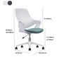 Chaise moderne au milieu du dos ergonomique tâche d'ordinateur chaise de bureau en plastique