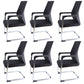 No Wheels Mid-back Office Chair Ergonomic Computer Task Mesh Desk Chair Black 6 Piece Set Clearhalo 'furn' 'furn_office_chair' 'Furniture' 'Office Chairs' 'Office Furniture' 'office_chair' 5723929
