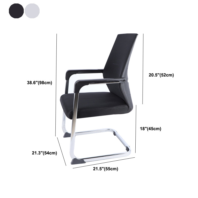 No Wheels Mid-back Office Chair Ergonomic Computer Task Mesh Desk Chair Clearhalo 'furn' 'furn_office_chair' 'Furniture' 'Office Chairs' 'Office Furniture' 'office_chair' 5723939