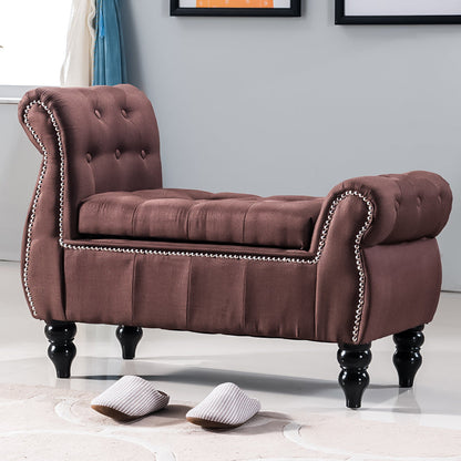 長方形17.7 "幅の座席ベンチ布張りの入り口ベンチ