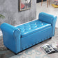 15.7" Wide Mid-Century Modern Entryway and Bedroom Bench Cushioned Bench Light Blue Clearhalo 'Benches' 'Chairs & Seating' 'furn' 'furn_benches' 'Furniture' 'Living Room Furniture' 5724036