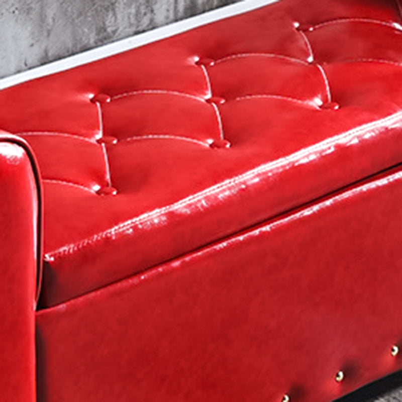 15.7" Wide Mid-Century Modern Entryway and Bedroom Bench Cushioned Bench Clearhalo 'Benches' 'Chairs & Seating' 'furn' 'furn_benches' 'Furniture' 'Living Room Furniture' 5724042