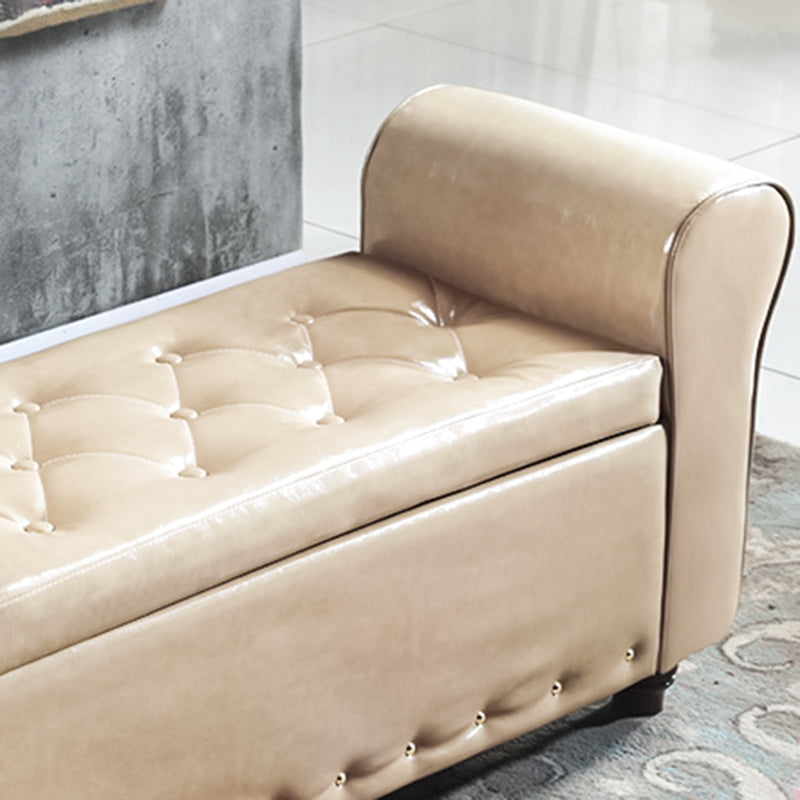 15.7" Wide Mid-Century Modern Entryway and Bedroom Bench Cushioned Bench Clearhalo 'Benches' 'Chairs & Seating' 'furn' 'furn_benches' 'Furniture' 'Living Room Furniture' 5724045