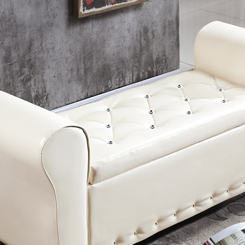 15.7" Wide Mid-Century Modern Entryway and Bedroom Bench Cushioned Bench Clearhalo 'Benches' 'Chairs & Seating' 'furn' 'furn_benches' 'Furniture' 'Living Room Furniture' 5724047