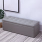 15.7" W Cushioned Seating Bench Modern Upholstered Entryway Bench Grey Clearhalo 'Benches' 'Chairs & Seating' 'furn' 'furn_benches' 'Furniture' 'Living Room Furniture' 5724094