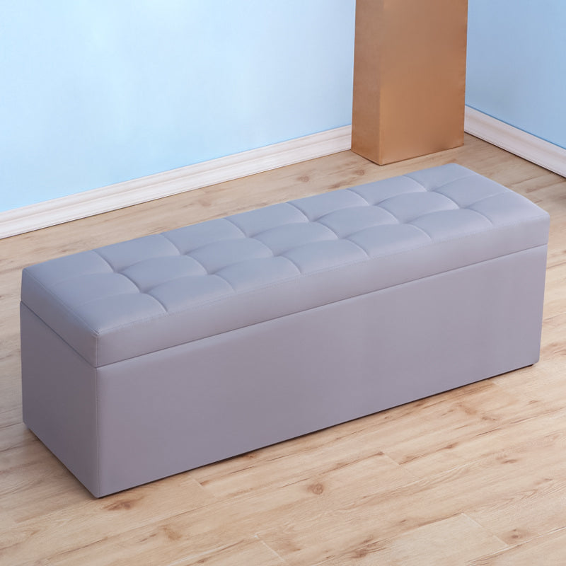 15.7" W Cushioned Seating Bench Modern Upholstered Entryway Bench Dark Gray Clearhalo 'Benches' 'Chairs & Seating' 'furn' 'furn_benches' 'Furniture' 'Living Room Furniture' 5724096