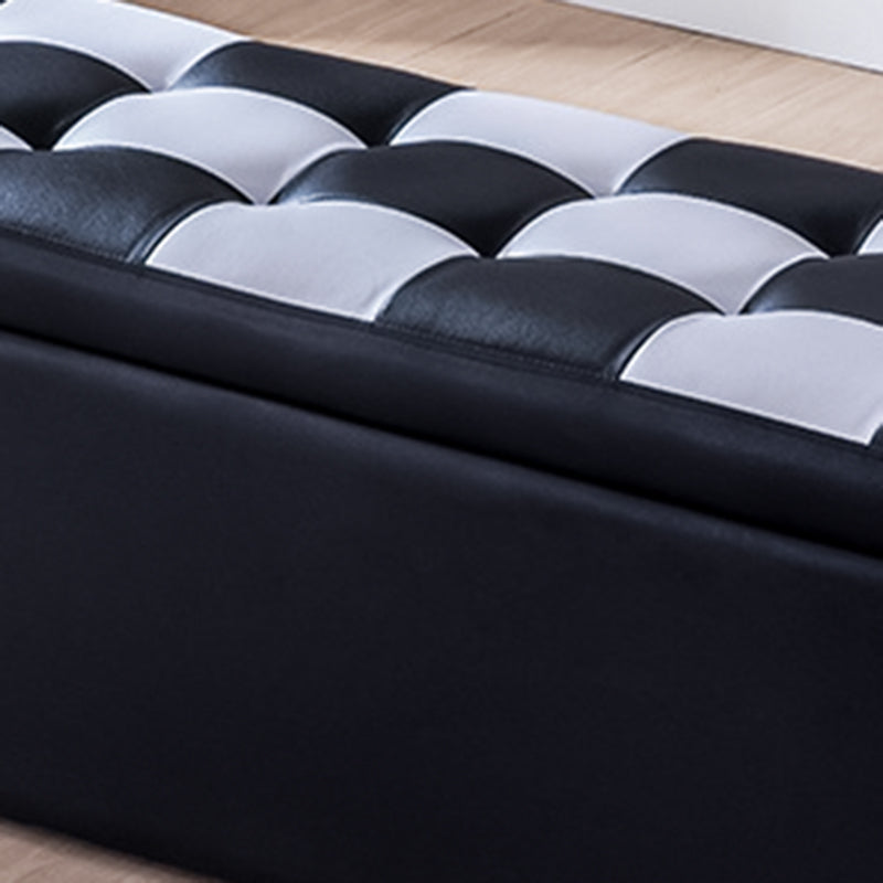 15.7" W Cushioned Seating Bench Modern Upholstered Entryway Bench Clearhalo 'Benches' 'Chairs & Seating' 'furn' 'furn_benches' 'Furniture' 'Living Room Furniture' 5724103