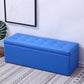 15.7" W Cushioned Seating Bench Modern Upholstered Entryway Bench Blue Clearhalo 'Benches' 'Chairs & Seating' 'furn' 'furn_benches' 'Furniture' 'Living Room Furniture' 5724104
