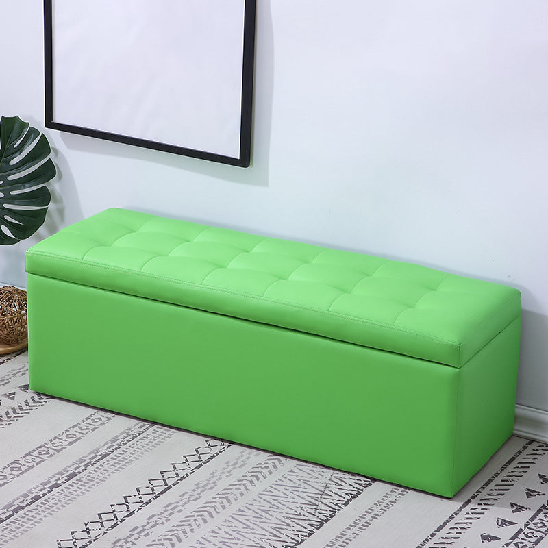 15.7" W Cushioned Seating Bench Modern Upholstered Entryway Bench Green Clearhalo 'Benches' 'Chairs & Seating' 'furn' 'furn_benches' 'Furniture' 'Living Room Furniture' 5724106