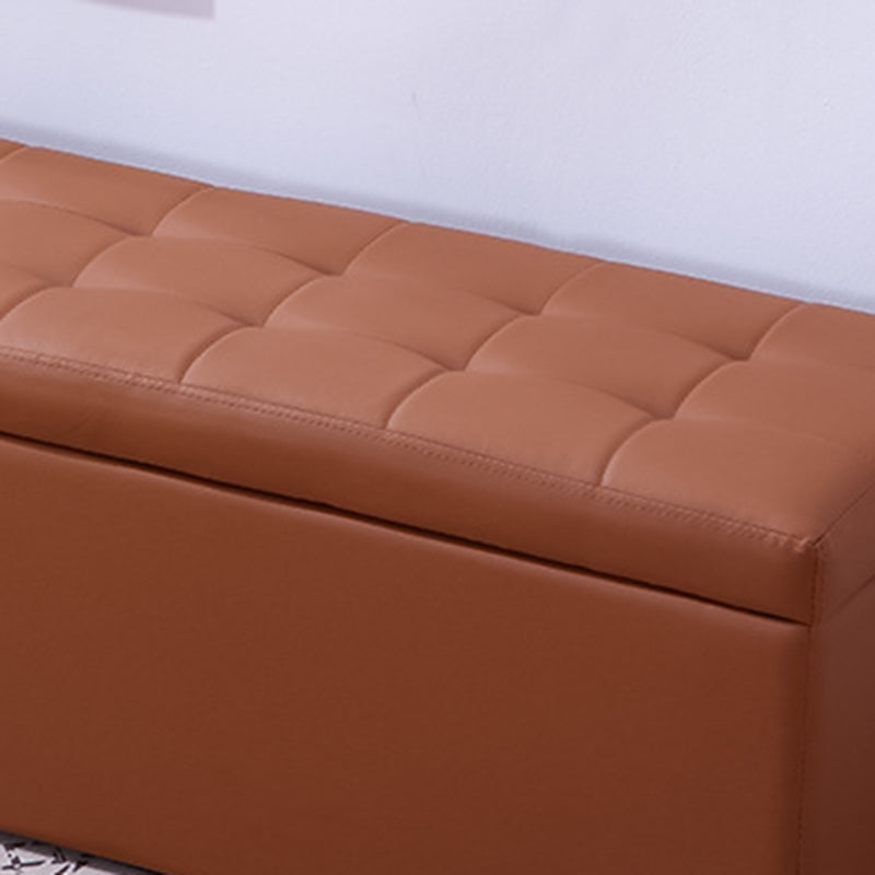 15.7" W Cushioned Seating Bench Modern Upholstered Entryway Bench Clearhalo 'Benches' 'Chairs & Seating' 'furn' 'furn_benches' 'Furniture' 'Living Room Furniture' 5724107