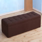 15.7" W Cushioned Seating Bench Modern Upholstered Entryway Bench Dark Coffee Clearhalo 'Benches' 'Chairs & Seating' 'furn' 'furn_benches' 'Furniture' 'Living Room Furniture' 5724115