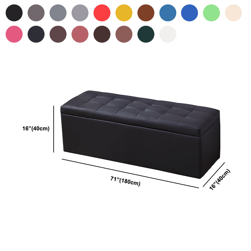 15.7" W Cushioned Seating Bench Modern Upholstered Entryway Bench Clearhalo 'Benches' 'Chairs & Seating' 'furn' 'furn_benches' 'Furniture' 'Living Room Furniture' 5724122