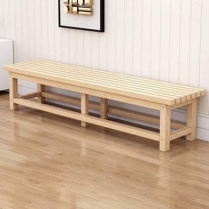 15.7" Wide Modern Entryway and Bedroom Bench Solid Wood Pine Bench Natural Clearhalo 'Benches' 'Chairs & Seating' 'furn' 'furn_benches' 'Furniture' 'Living Room Furniture' 5724158
