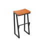 Industrial Backless Footrest Bar Stool Medium Wood Bristol Iron Stool 1 Piece Bar Stool(30"H) Clearhalo 'Bar Furniture' 'Bar Stools' 'bar_stools' 'furn' 'furn_bar_stools' 'Furniture' 'Kitchen & Dining Furniture' 5724221