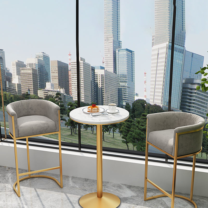 Sgabelli a secchio posteriore in stile nordico per sgabelli in tessuto imbottito in casa