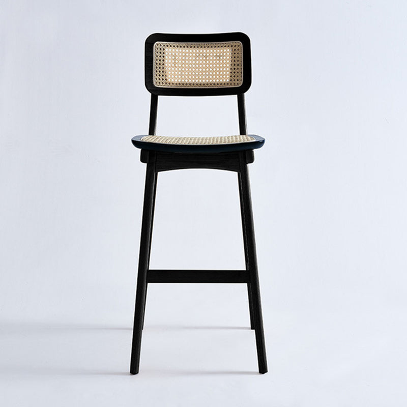 Moderno Back Back-Bar-Sobre Square Bar taburete con patas de madera