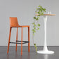 Modern Style Low Back Bar-stool Pu Leather Counter Bar Stool with Metal Legs Clearhalo 'Bar Furniture' 'Bar Stools' 'bar_stools' 'furn' 'furn_bar_stools' 'Furniture' 'Kitchen & Dining Furniture' 5724294