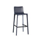 Modern Style Low Back Bar-stool Pu Leather Counter Bar Stool with Metal Legs Blue 1 Piece Clearhalo 'Bar Furniture' 'Bar Stools' 'bar_stools' 'furn' 'furn_bar_stools' 'Furniture' 'Kitchen & Dining Furniture' 5724295