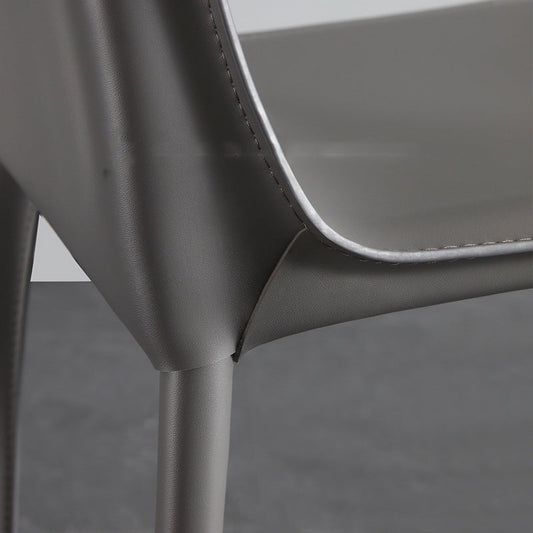 Modern Style Low Back Bar-stool Pu Leather Counter Bar Stool with Metal Legs