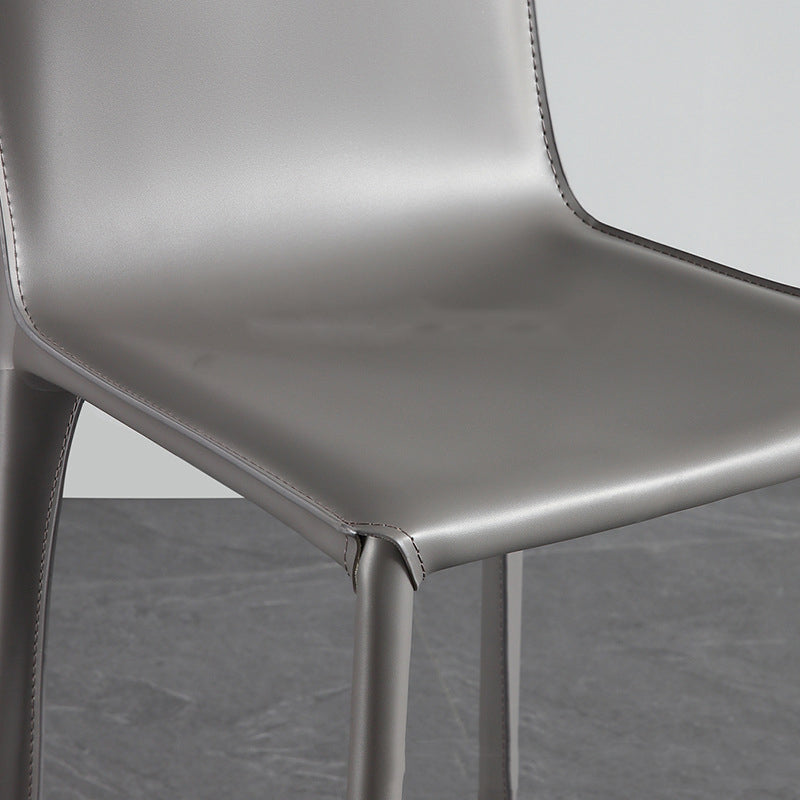 Modern Style Low Back Bar-stool Pu Leather Counter Bar Stool with Metal Legs Clearhalo 'Bar Furniture' 'Bar Stools' 'bar_stools' 'furn' 'furn_bar_stools' 'Furniture' 'Kitchen & Dining Furniture' 5724301
