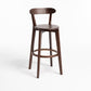 Modern Wood Barstool Fabric Cushion in Matte Finish for Indoor