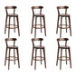 Modern Wood Barstool Fabric Cushion in Matte Finish for Indoor