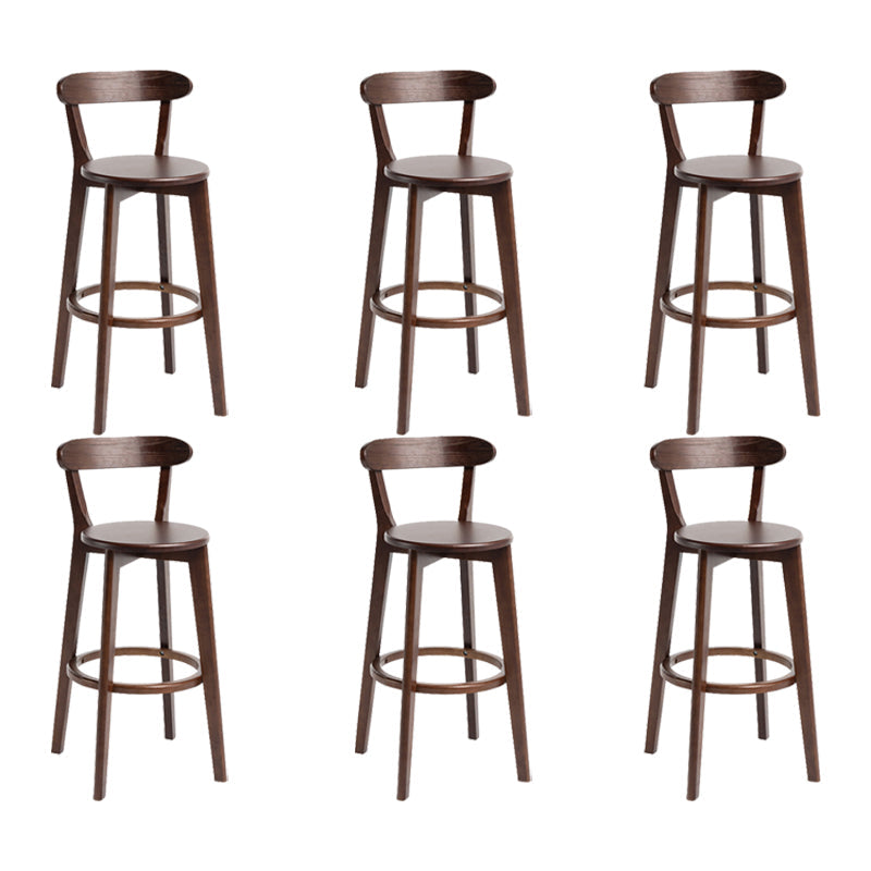 Modern Wood Barstool Fabric Cushion in Matte Finish for Indoor