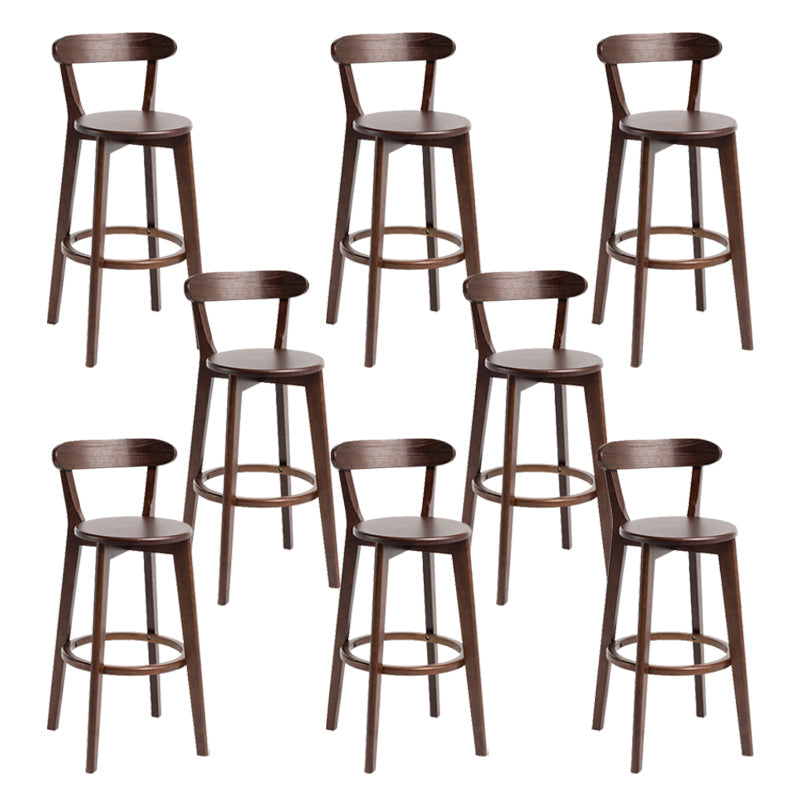 Modern Wood Barstool Fabric Cushion in Matte Finish for Indoor