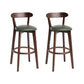 Modern Wood Barstool Fabric Cushion in Matte Finish for Indoor