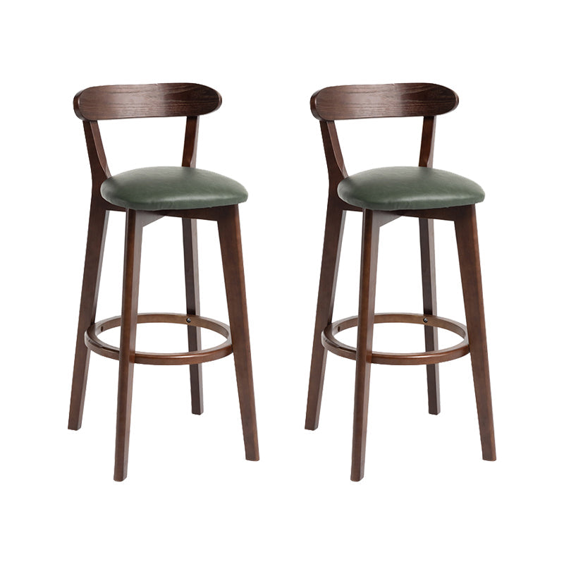 Modern Wood Barstool Fabric Cushion in Matte Finish for Indoor