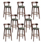 Modern Wood Barstool Fabric Cushion in Matte Finish for Indoor