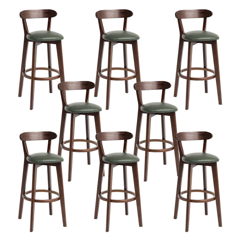 Modern Wood Barstool Fabric Cushion in Matte Finish for Indoor
