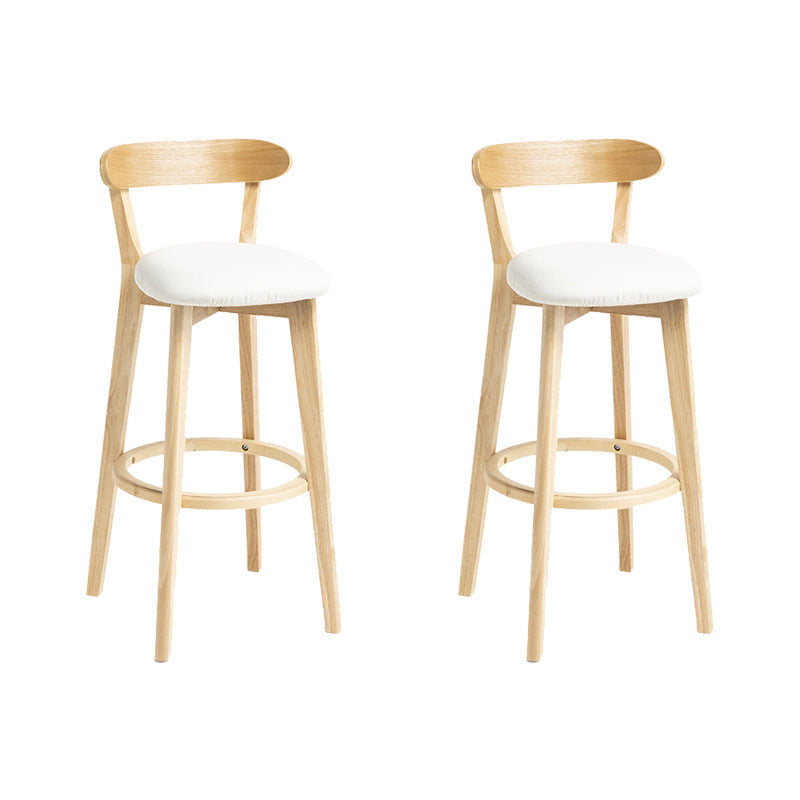 Modern Wood Barstool Fabric Cushion in Matte Finish for Indoor