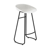 Modern Backrest Armless Counter Stool Iron Bar Stool with Acrylic Seat and Pedal for Cafe Clearhalo 'Bar Furniture' 'Bar Stools' 'bar_stools' 'furn' 'furn_bar_stools' 'Furniture' 'Kitchen & Dining Furniture' 5724619