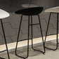 Tabouret de comptoir sans arme de dos moderne tabouret de fer avec siège en acrylique et pédale pour café