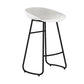 Tabouret de comptoir sans arme de dos moderne tabouret de fer avec siège en acrylique et pédale pour café